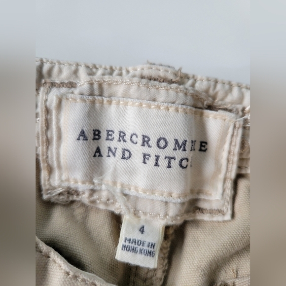 Vntg Abercrombie and Fitch Low-rise Y2K Pants Tan Size 4 - Picture 4 of 12